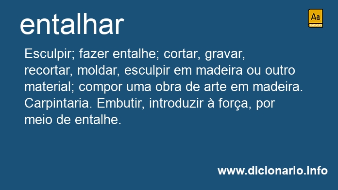 Significado de entalhais