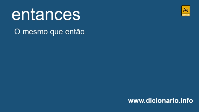 Significado de entances