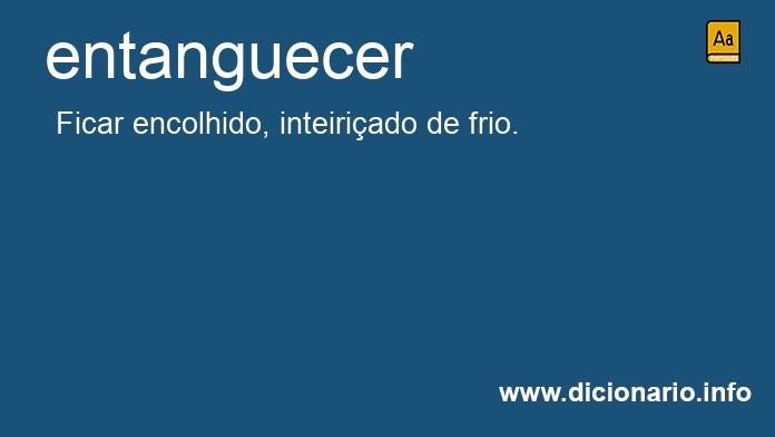 Significado de entanguecer