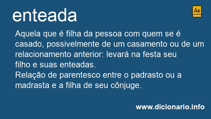 Significado de enteada
