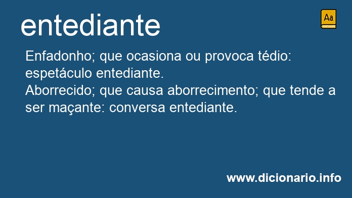 Significado de entediante