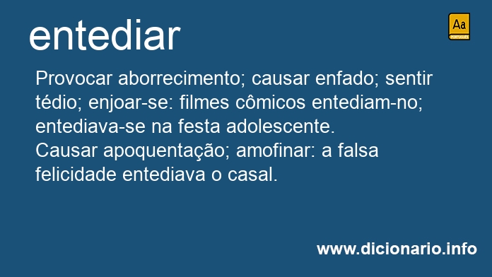 Significado de entediardes