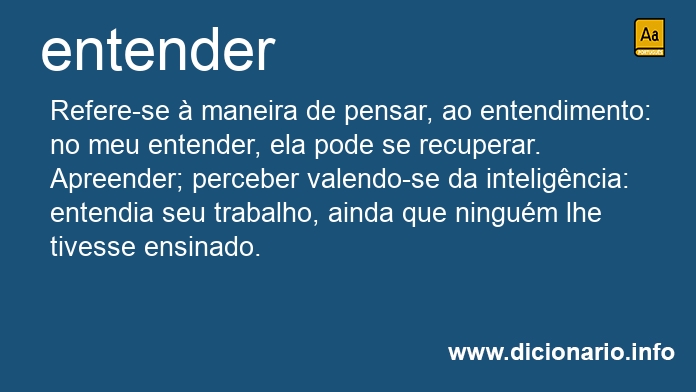 Significado de entendas