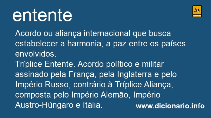 Significado de entente