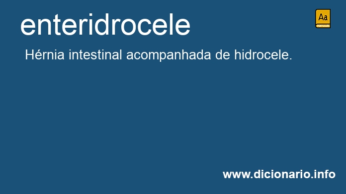 Significado de enteridrocele