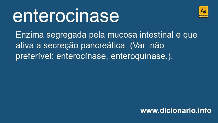 Significado de enterocinase