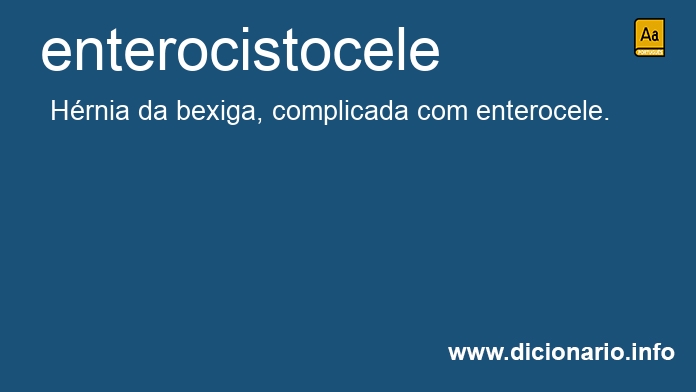 Significado de enterocistocele