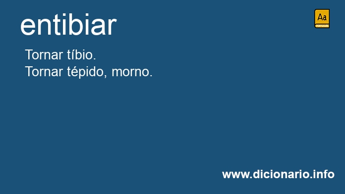 Significado de entibias