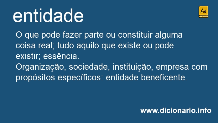 Significado de entidades