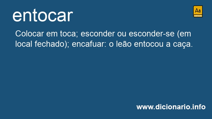 Significado de entocas
