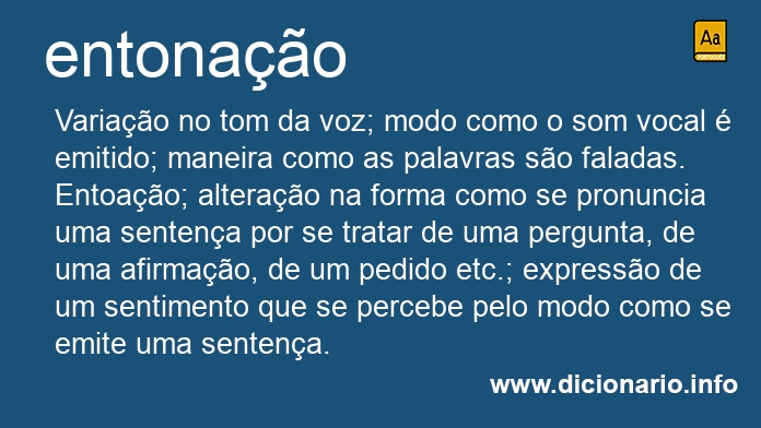 Significado de entonao