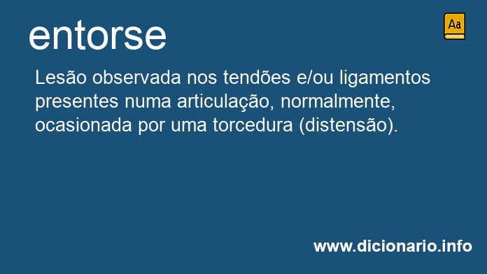 Significado de entorse