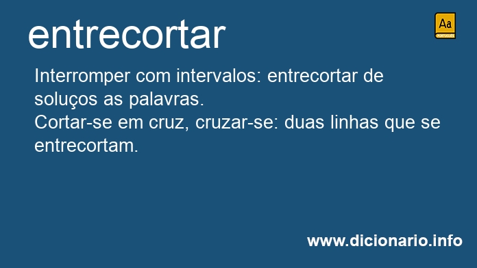 Significado de entrecortado