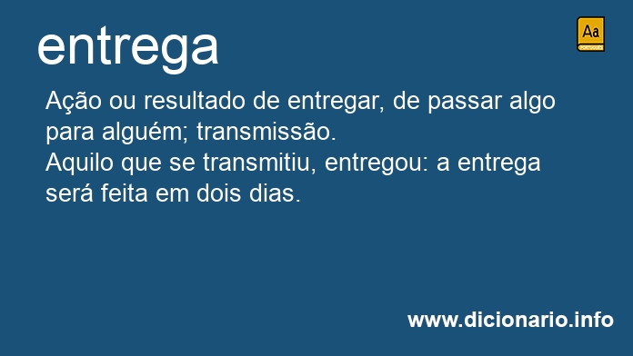 Significado de entrega