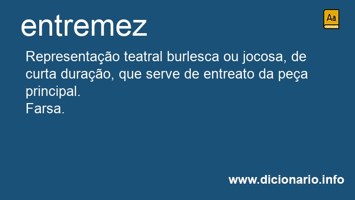 Significado de entremezes