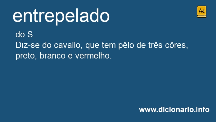 Significado de entrepelada