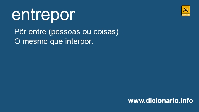 Significado de entrepor