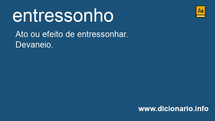 Significado de entressonho