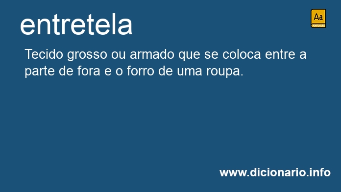 Significado de entretela