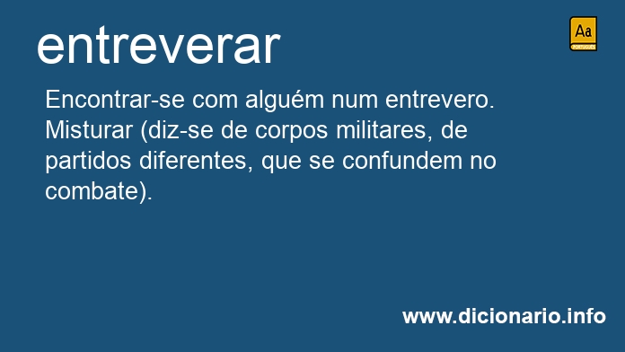 Significado de entreveraram