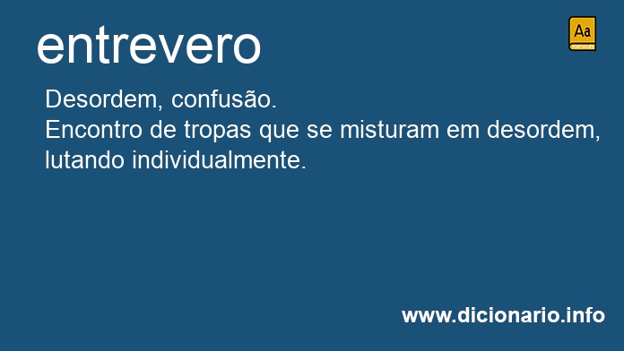 Significado de entrevero