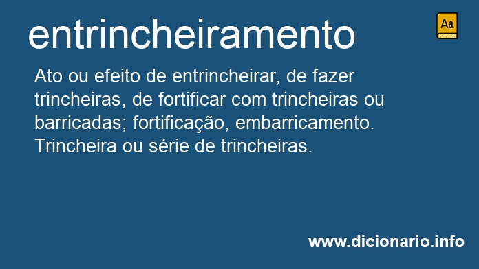 Significado de entrincheiramento