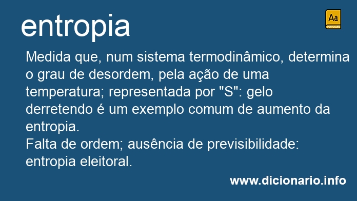 Significado de entropia Significado de entropia