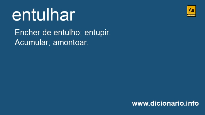 Significado de entulhai