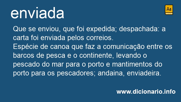 Significado de enviadas