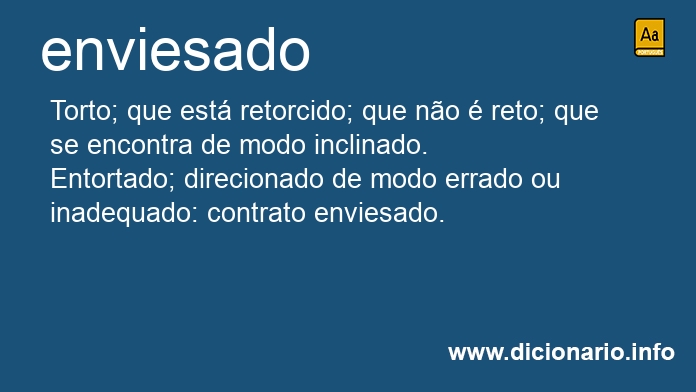 Significado de enviesada