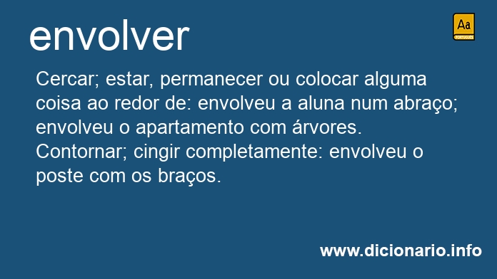 Significado de envolveras