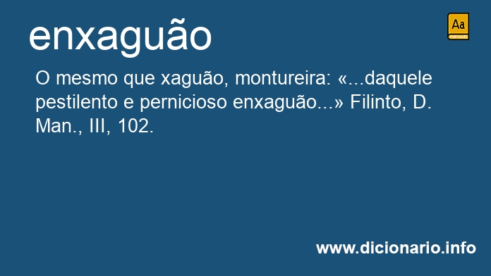 Significado de enxaguo