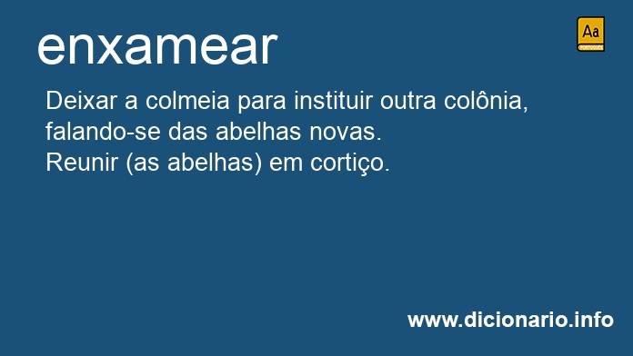 Significado de enxamear