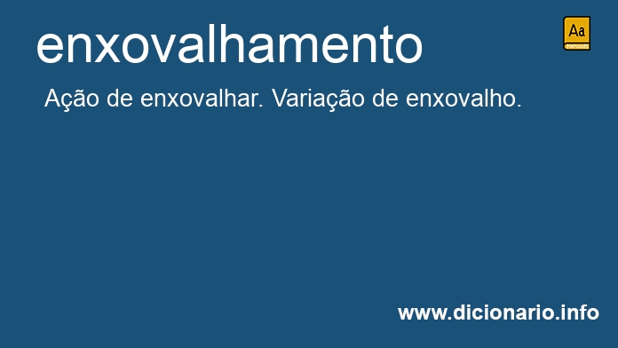 Significado de enxovalhamento