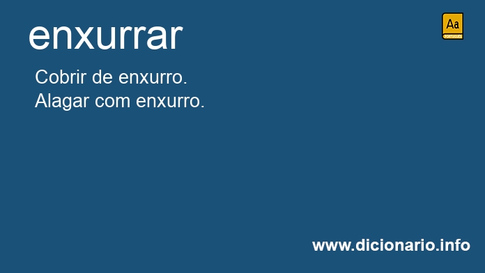 Significado de enxurrar