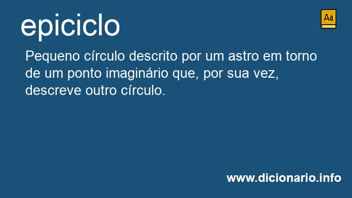 Significado de epiciclo