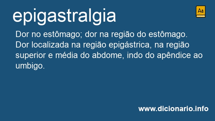 Significado de epigastralgia