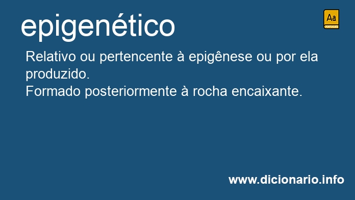 Significado de epigentica