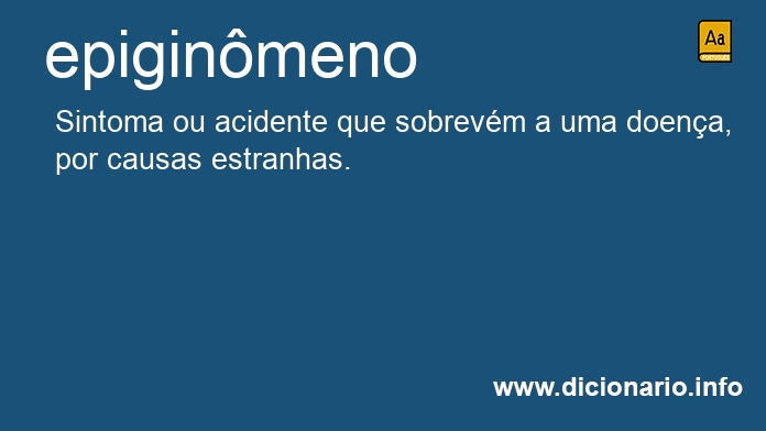 Significado de epiginmeno