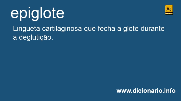 Significado de epiglote