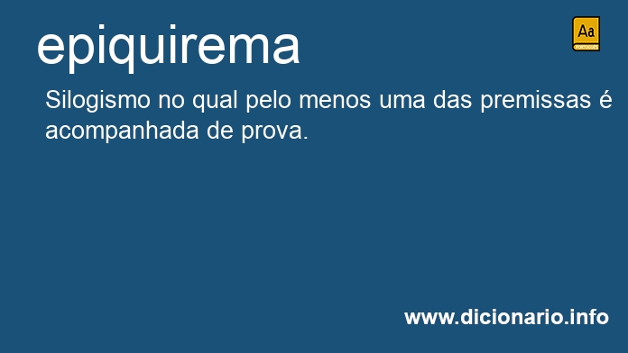 Significado de epiquirema