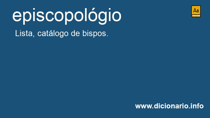 Significado de episcopolgio