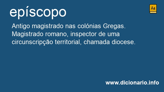 Significado de epscopos