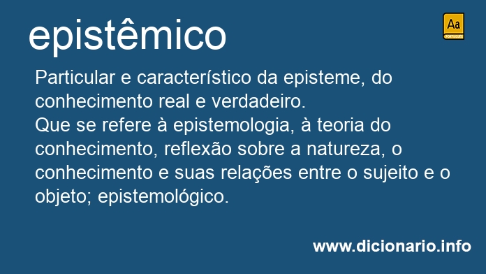 Significado de epistmica