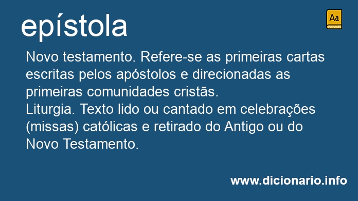 Significado de epstola