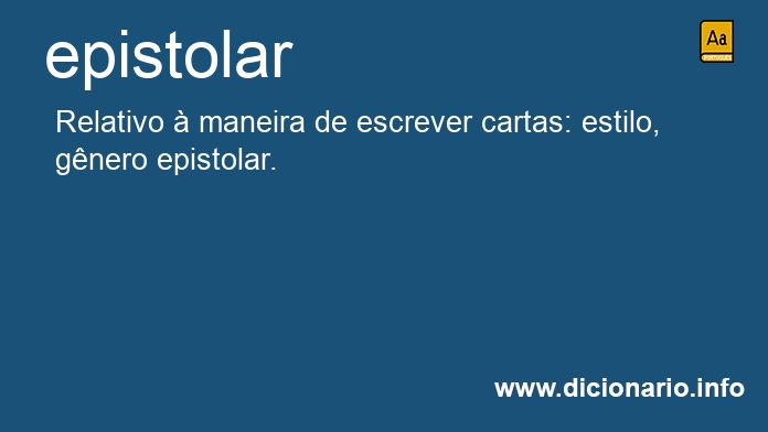 Significado de epistolo