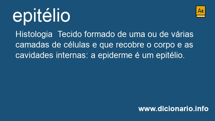 Significado de epitlio