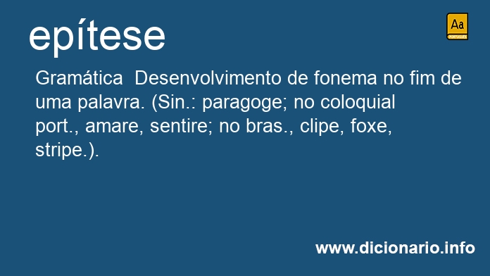 Significado de eptese