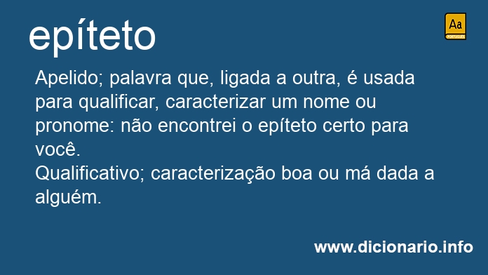 Significado de epteto