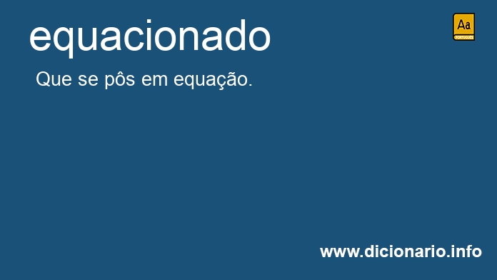 Significado de equacionado